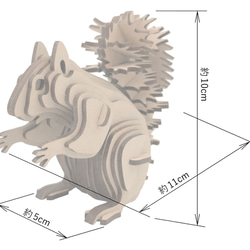 單擊發布發送松鼠3D拼圖3D松鼠工作包 第3張的照片