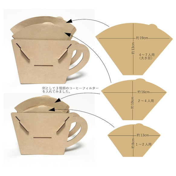 coffee cup-shape coffee filter stand 第7張的照片