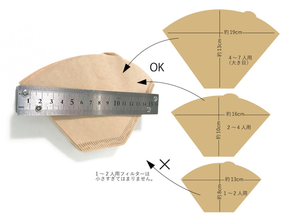 stainless ruler coffee filter holder 第9張的照片