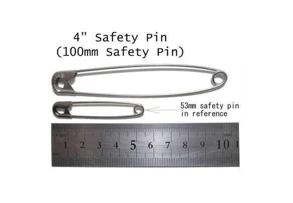 jumbo safety pin 4" (100 mm) 第3張的照片