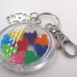 9 multi color bicycle in acrylic keychain 第3張的照片