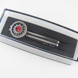 Rotating bearing tie clip red 第2張的照片