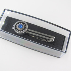 Rotating bearing tie clip blue 第2張的照片