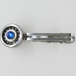 Rotating bearing tie clip blue 第3張的照片