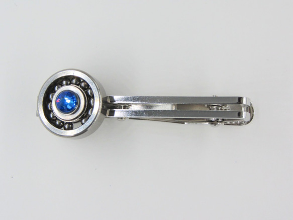 Rotating bearing tie clip blue 第3張的照片