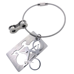 Bike Bicycle Stainless wire keychain 第1張的照片