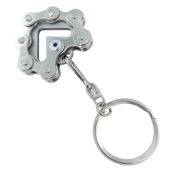 Bike Bicycle Chain Heart-Shape Keychain 第6張的照片