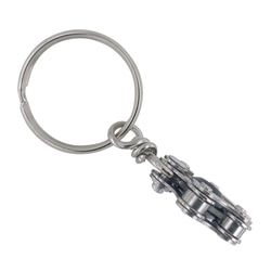 Black Bike Bicycle Chain Hexagon-Shape Keychain 第7張的照片