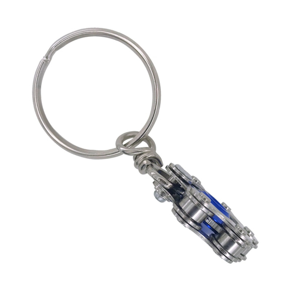 Blue Bike Bicycle Chain Hexagon-Shape Keychain 第7張的照片