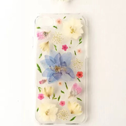 【iPhone以外の専用ページ】花の谷♡スマホ押し花ケース 2枚目の画像