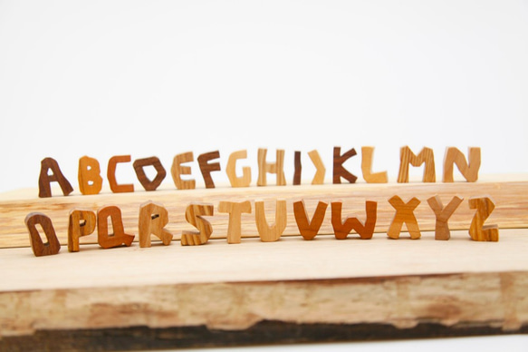 木のアルファベット・シリーズ（一文字単位） 2枚目の画像