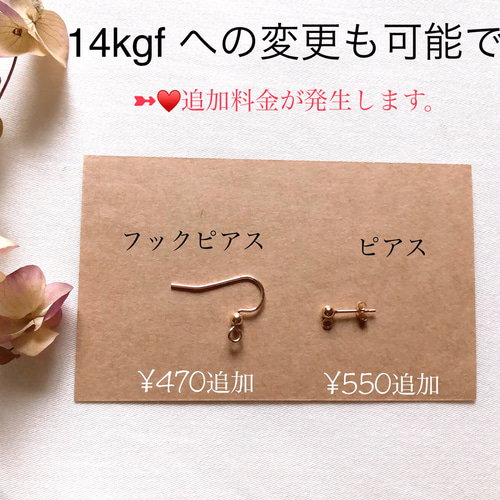 ビーズステッチのピアス/イヤリング 【no.249】シルバー×ドット
