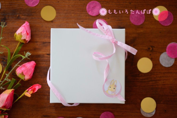 ☆パステルカラー☆アンティーク着物のお花とパールがいっぱいシュシュ【桜色】 9枚目の画像