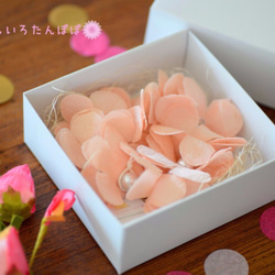 ☆パステルカラー☆アンティーク着物のお花とパールがいっぱいシュシュ【桜色】 10枚目の画像
