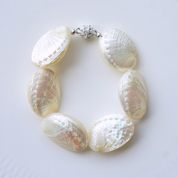 Abalone shell bracelet 20.5cm/total length 第1張的照片