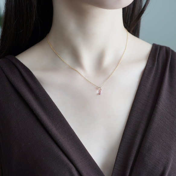 14KGF 40cm Necklace with Ametrine 第3張的照片