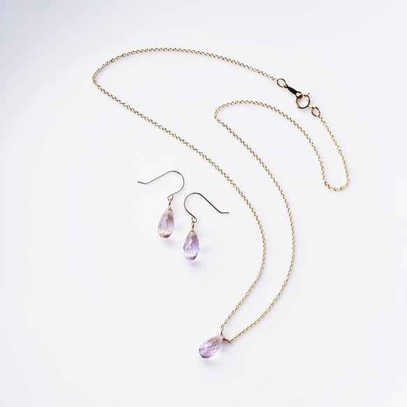 14KGF 40cm Necklace with Ametrine 第8張的照片