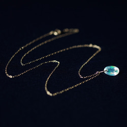 K10 40cm Necklace with Opal 第7張的照片