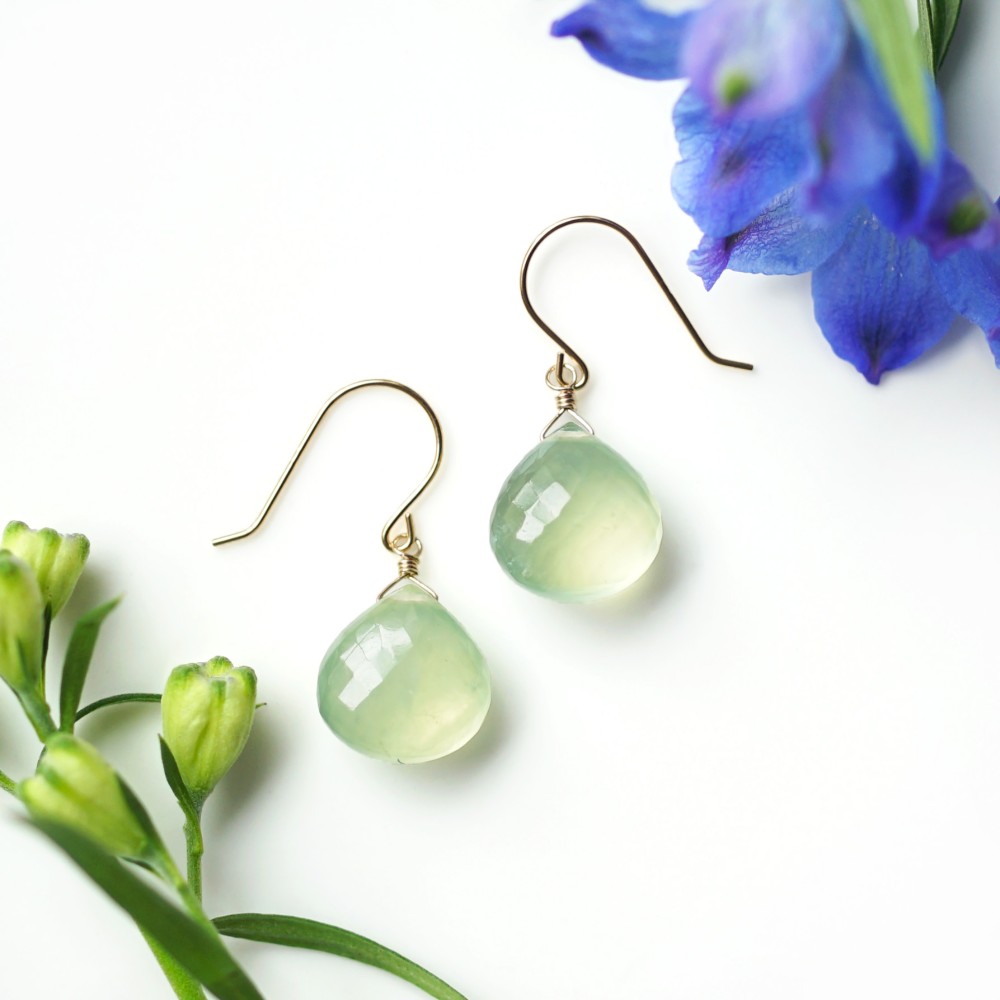 極上マロンカットプレナイト・サージカルステンレスピアス　～Sara