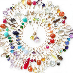 訳ありお得！★サージカルステンレスネックレス・宝石チャーム3つセット！ 1枚目の画像