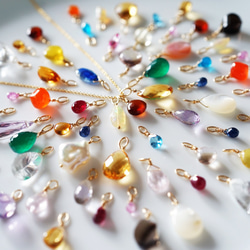 訳ありお得！★サージカルステンレスネックレス・宝石チャーム3つセット！ 4枚目の画像