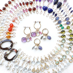 ◇訳あり◇7個天然石チャーム ペンダントトップ お得セット --Color of