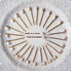 S碼★巴洛克淡水珍珠單髮夾～Lucilla 第2張的照片