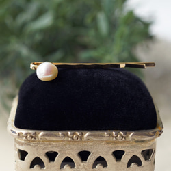 S碼★巴洛克淡水珍珠單髮夾～Lucilla 第10張的照片