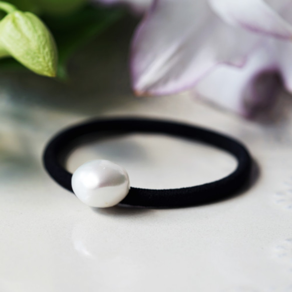 高品質大號巴洛克珍珠髮圈 - Agnes 第1張的照片