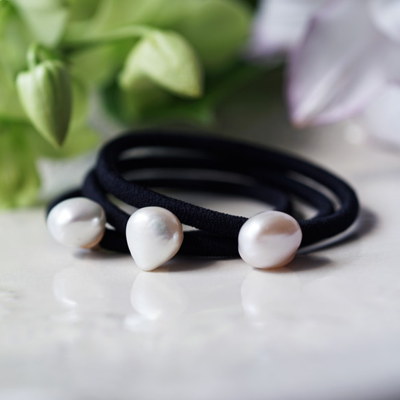 高品質大號巴洛克珍珠髮圈 - Agnes 第2張的照片