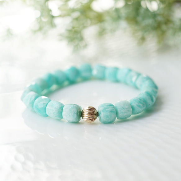 ☆Amazonite 8mm系列手鍊~Charlotte 第1張的照片