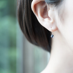合理★14KGF 堇青石栗色切割耳環 ~Zoe 第3張的照片