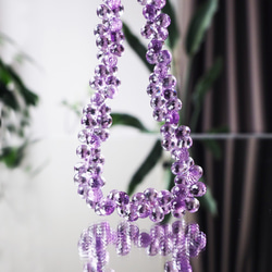 ☆Briolette 水滴形切割紫水晶項鍊 ～Enola 第5張的照片