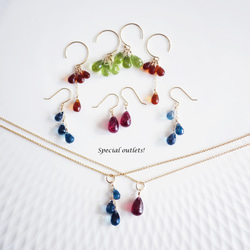 14KGF Pierced earring with Peridot 第5張的照片