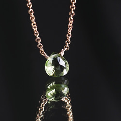 14KGF 40cm Necklace with Peridot. 第2張的照片