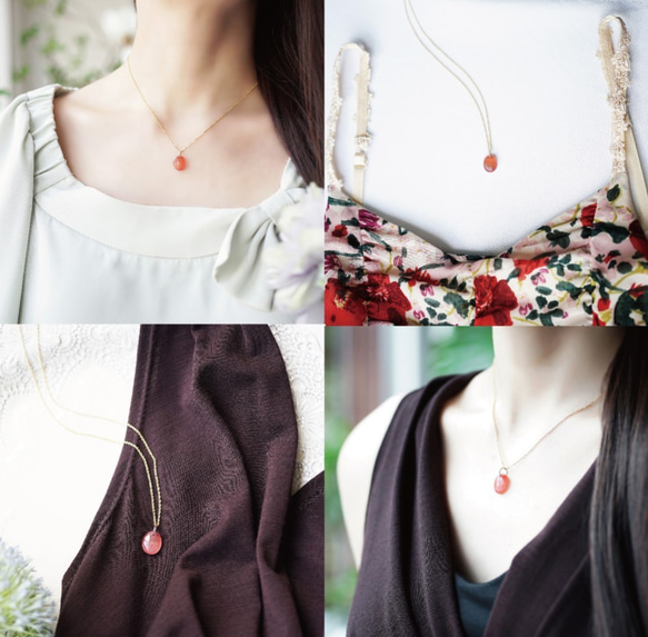 40cm 14KGF Necklace with Inca rose. 第3張的照片