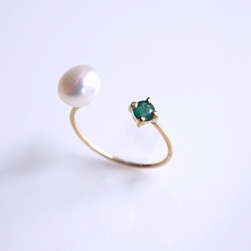 B300-0126】ジェイド 翡翠 ヒスイ くりぬき リング 一点もの 