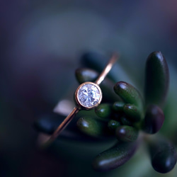 小鳥屋ジュエリー】「幻の赤いエメラルド」レッドベリル・K10YGリング