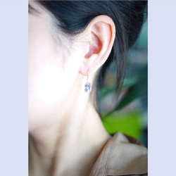 K18 Pierced earring with Pink Amethyst. 第2張的照片
