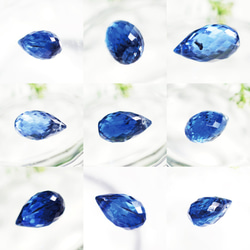 ☆深色藍晶石水滴形切割項鍊 ~ Angustias 第4張的照片
