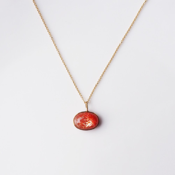 14KGF 45cm Necklace with Sun Stone. 第7張的照片