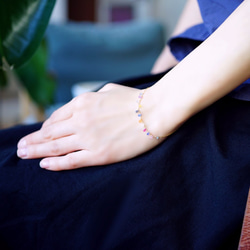 K18 17cm Bracelet  with Sapphire. 第1張的照片