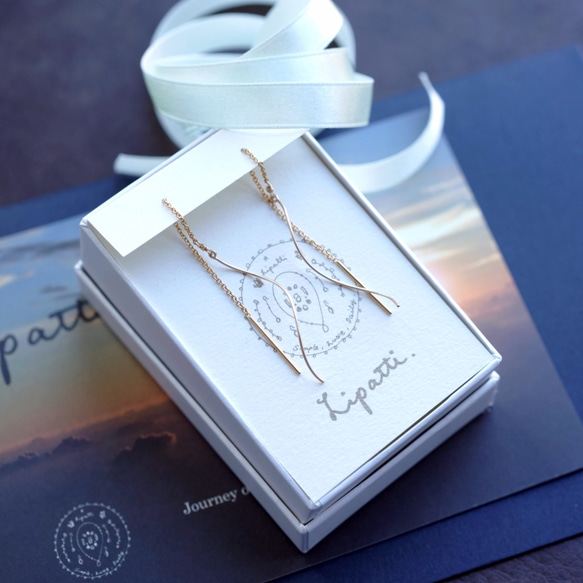 ロングチェーンピアス 約10cm フック式 楽天市場】ピアス・ロング