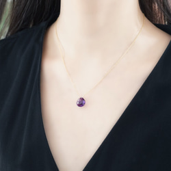 14KGF 40cm Necklace with Amethyst 第6張的照片