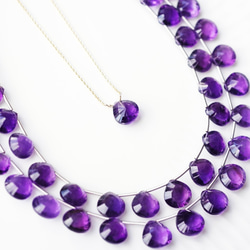 14KGF 40cm Necklace with Amethyst 第9張的照片