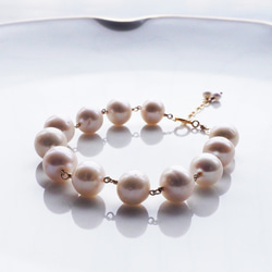 14KGF 16.5+3ｃｍ bracelet with Pearls★OUTLET 第7張的照片