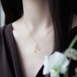 14KGF 40cm Necklace with Lemon quartz 第7張的照片