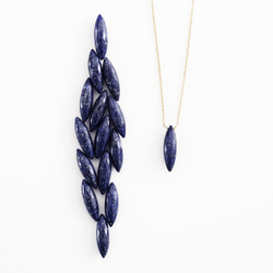 14KGF 40cm Necklace with Lapis Lazuri. 第2張的照片