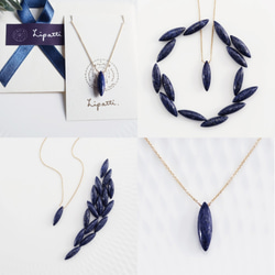 14KGF 40cm Necklace with Lapis Lazuri. 第4張的照片