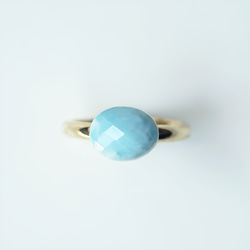 Freesize ring ＃11~free with Larimar. 第1張的照片